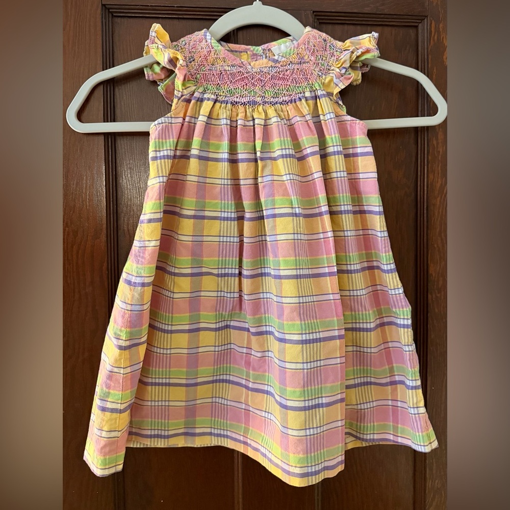 Girls Hand Smocked Sun Dress